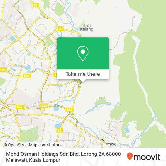 Mohd Osman Holdings Sdn Bhd, Lorong 2A 68000 Melawati map