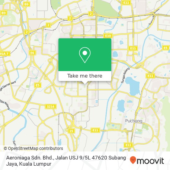 Peta Aeroniaga Sdn. Bhd., Jalan USJ 9 / 5L 47620 Subang Jaya