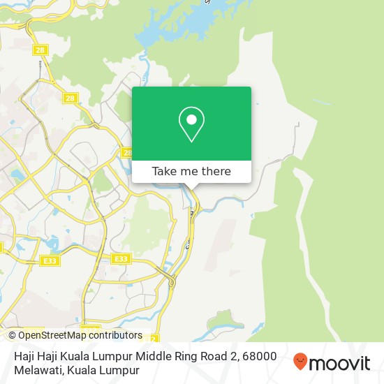 Haji Haji Kuala Lumpur Middle Ring Road 2, 68000 Melawati map