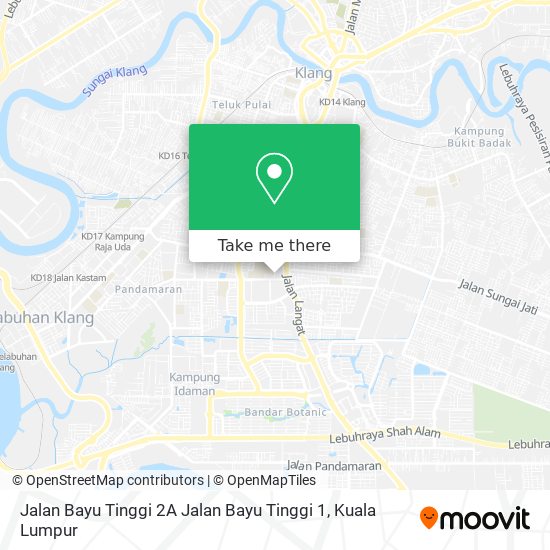 Peta Jalan Bayu Tinggi 2A Jalan Bayu Tinggi 1