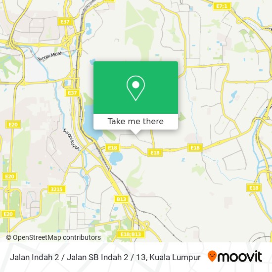 Peta Jalan Indah 2 / Jalan SB Indah 2 / 13