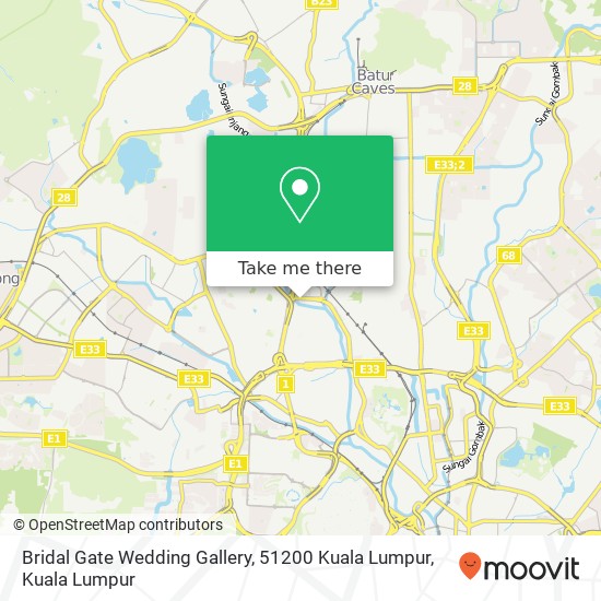 Bridal Gate Wedding Gallery, 51200 Kuala Lumpur map