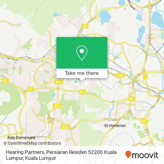 Hearing Partners, Persiaran Residen 52200 Kuala Lumpur map