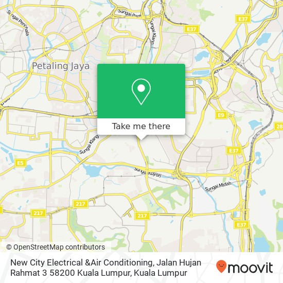 New City Electrical &Air Conditioning, Jalan Hujan Rahmat 3 58200 Kuala Lumpur map