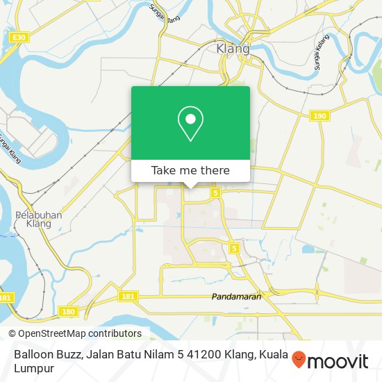 Balloon Buzz, Jalan Batu Nilam 5 41200 Klang map