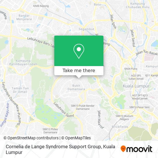 Cornelia de Lange Syndrome Support Group map