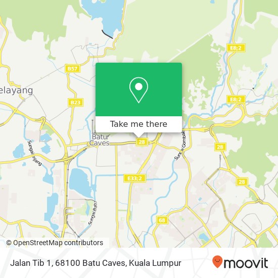 Jalan Tib 1, 68100 Batu Caves map