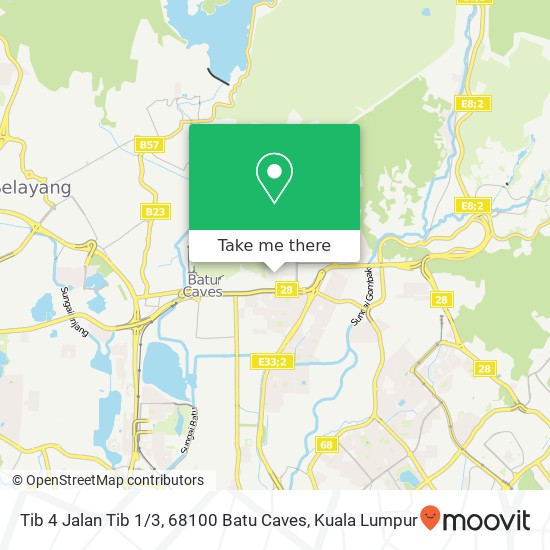 Tib 4 Jalan Tib 1 / 3, 68100 Batu Caves map