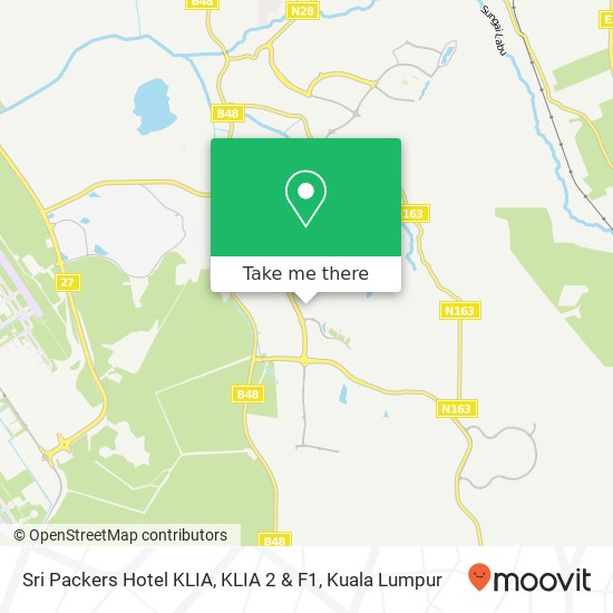 Sri Packers Hotel KLIA, KLIA 2 & F1 map