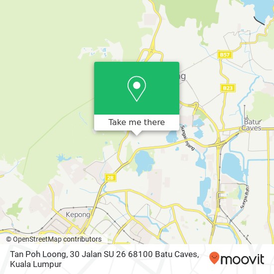 Peta Tan Poh Loong, 30 Jalan SU 26 68100 Batu Caves