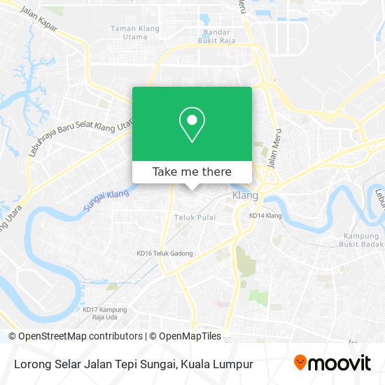 Peta Lorong Selar Jalan Tepi Sungai