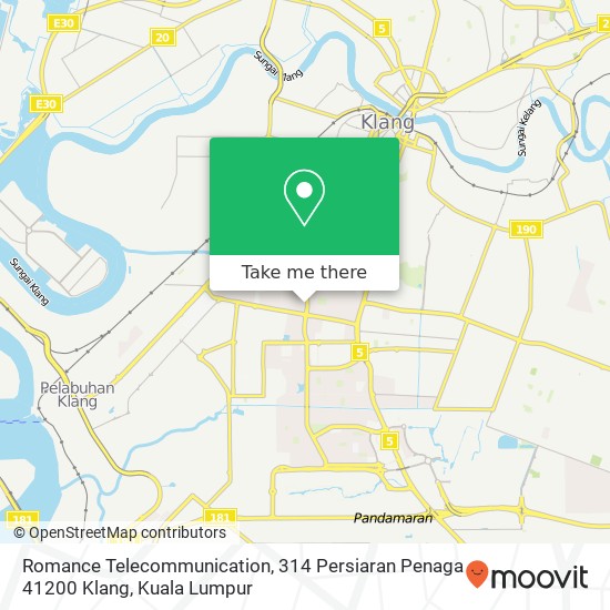 Romance Telecommunication, 314 Persiaran Penaga 41200 Klang map