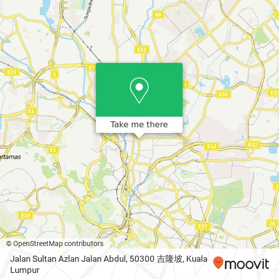 Peta Jalan Sultan Azlan Jalan Abdul, 50300 吉隆坡