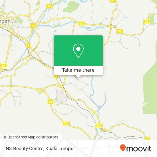 N3 Beauty Centre map