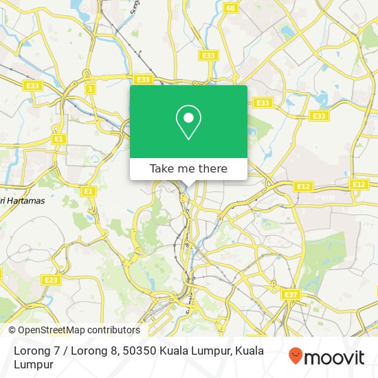 Peta Lorong 7 / Lorong 8, 50350 Kuala Lumpur