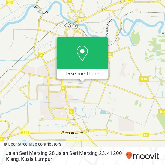 Peta Jalan Seri Mersing 28 Jalan Seri Mersing 23, 41200 Klang