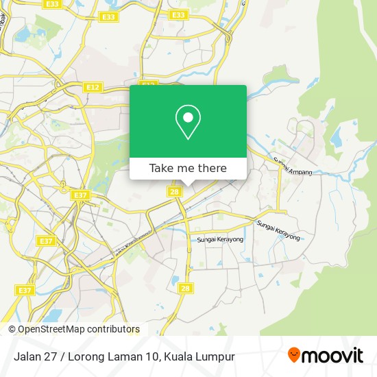 Peta Jalan 27 / Lorong Laman 10