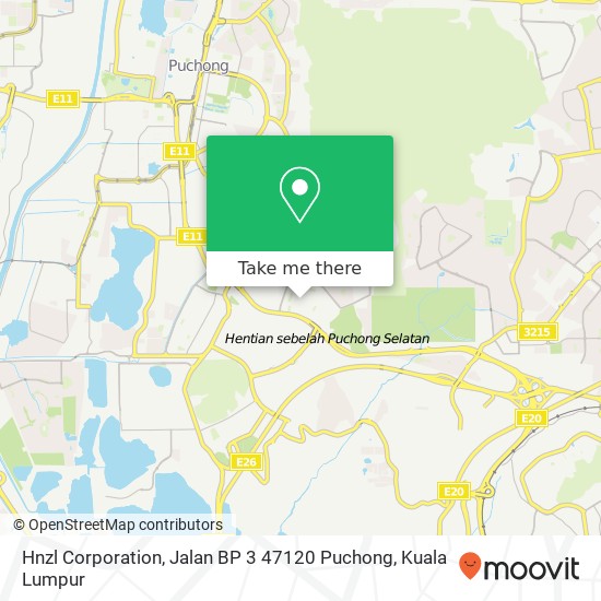 Hnzl Corporation, Jalan BP 3 47120 Puchong map