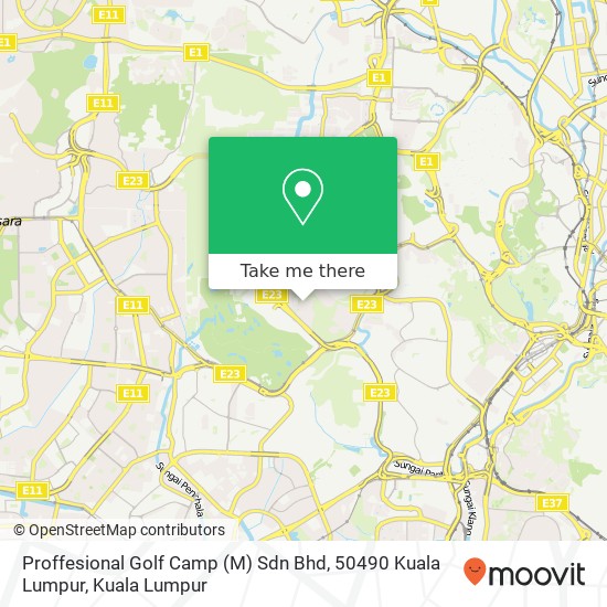 Peta Proffesional Golf Camp (M) Sdn Bhd, 50490 Kuala Lumpur