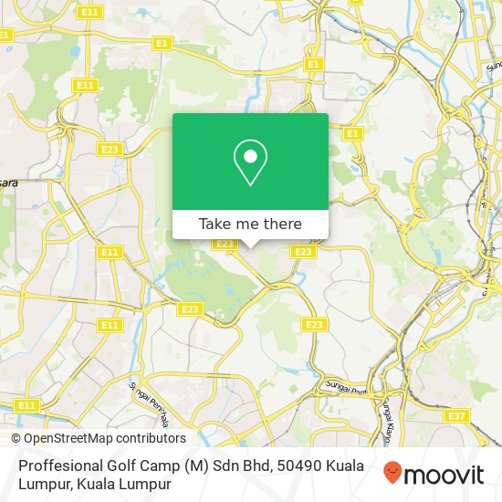 Proffesional Golf Camp (M) Sdn Bhd, 50490 Kuala Lumpur map