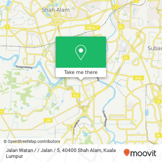 Jalan Watan / / Jalan / 5, 40400 Shah Alam map