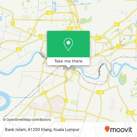 Peta Bank Islam, 41200 Klang