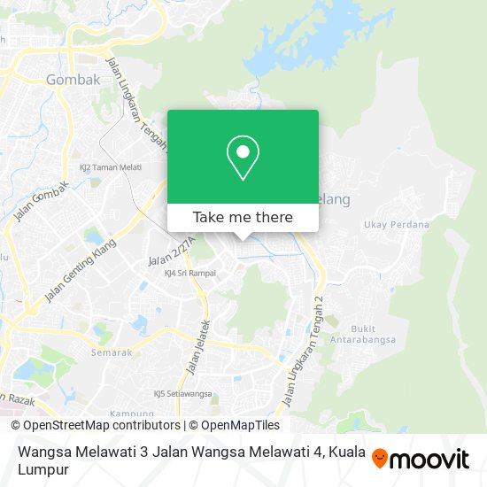 Wangsa Melawati 3 Jalan Wangsa Melawati 4 map