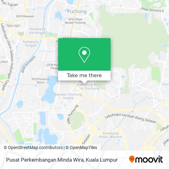 Pusat Perkembangan Minda Wira map