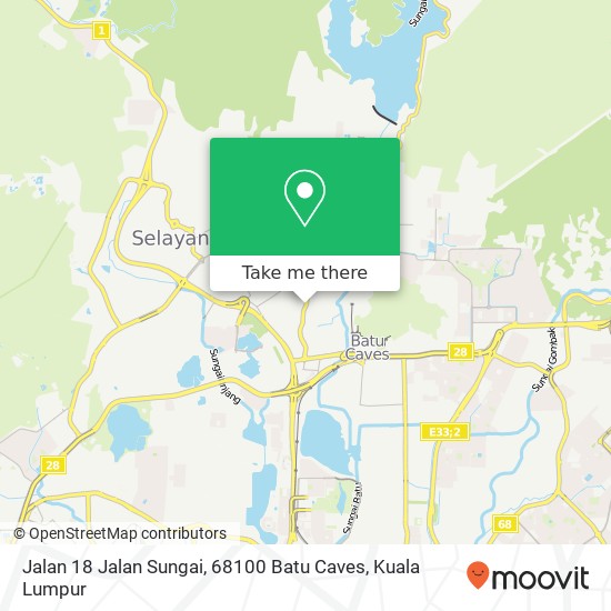 Jalan 18 Jalan Sungai, 68100 Batu Caves map