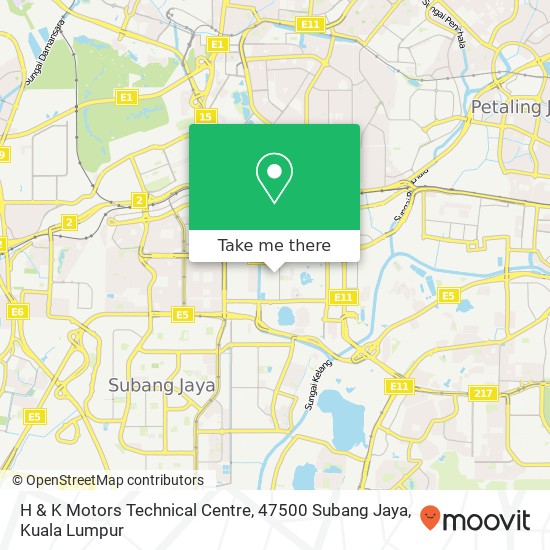 H & K Motors Technical Centre, 47500 Subang Jaya map