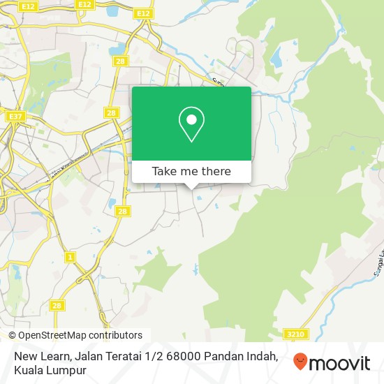 Peta New Learn, Jalan Teratai 1 / 2 68000 Pandan Indah