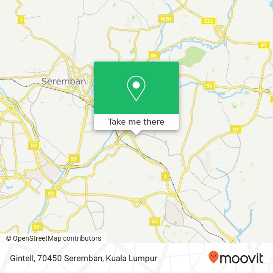 Gintell, 70450 Seremban map