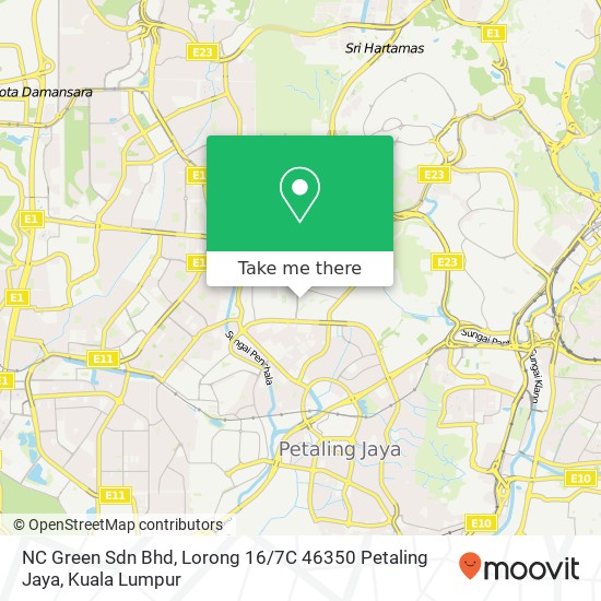 NC Green Sdn Bhd, Lorong 16 / 7C 46350 Petaling Jaya map