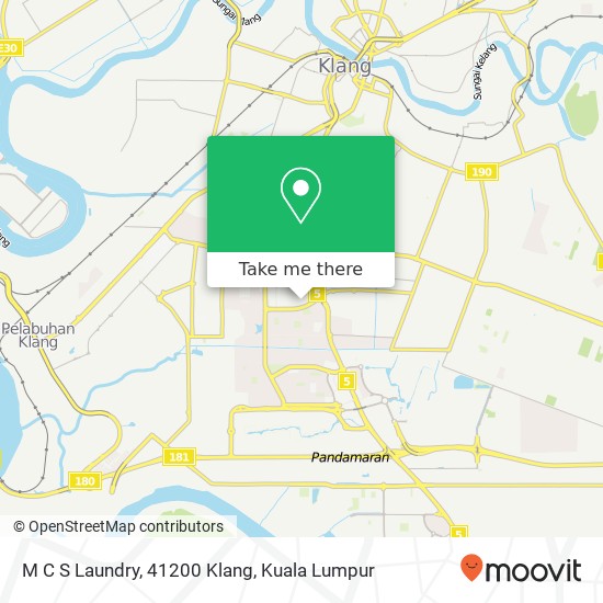 M C S Laundry, 41200 Klang map
