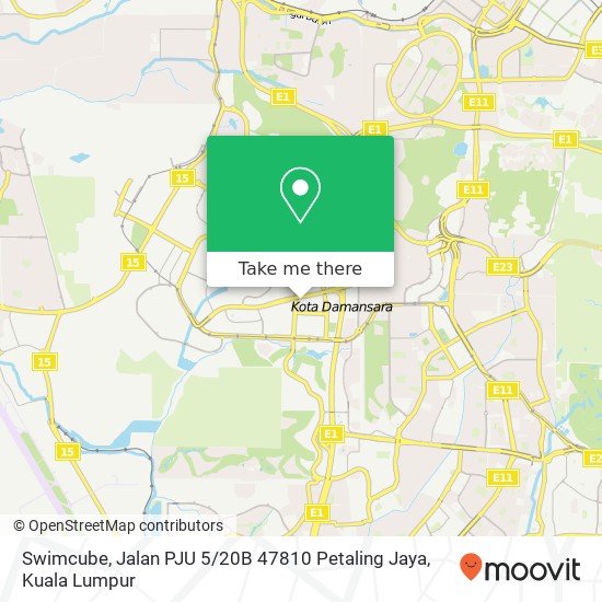 Swimcube, Jalan PJU 5 / 20B 47810 Petaling Jaya map