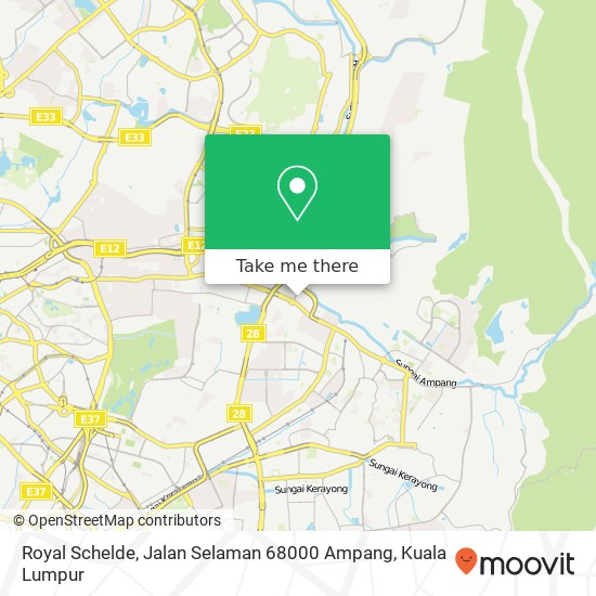 Peta Royal Schelde, Jalan Selaman 68000 Ampang