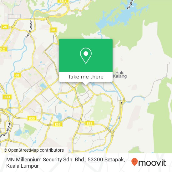 MN Millennium Security Sdn. Bhd., 53300 Setapak map