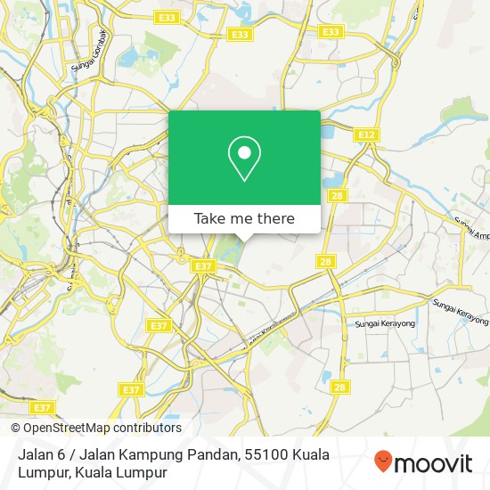 Peta Jalan 6 / Jalan Kampung Pandan, 55100 Kuala Lumpur