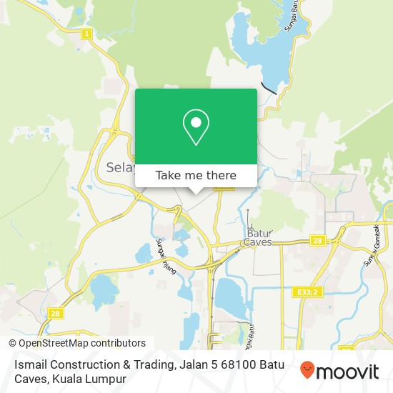 Ismail Construction & Trading, Jalan 5 68100 Batu Caves map