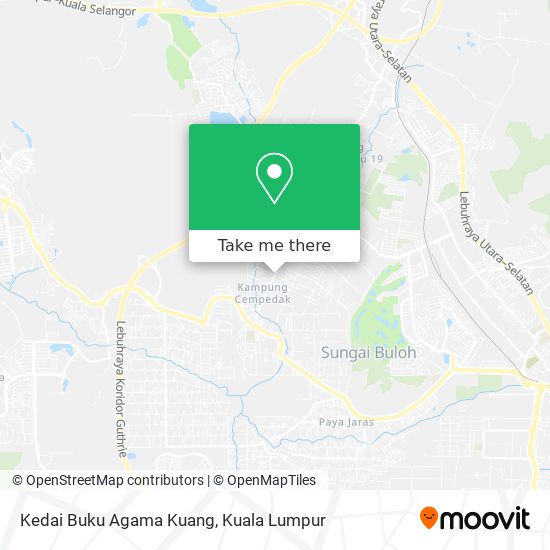 Kedai Buku Agama Kuang map