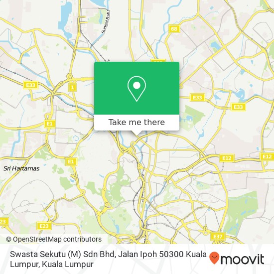 Swasta Sekutu (M) Sdn Bhd, Jalan Ipoh 50300 Kuala Lumpur map