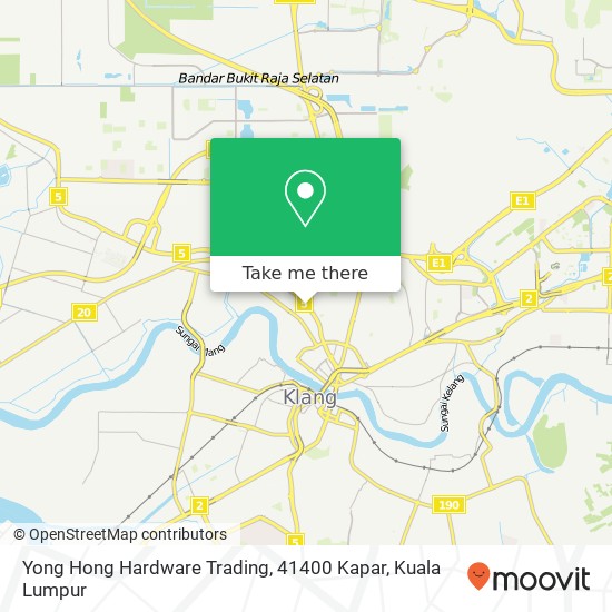 Yong Hong Hardware Trading, 41400 Kapar map