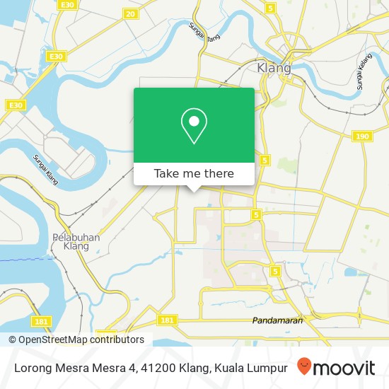 Lorong Mesra Mesra 4, 41200 Klang map