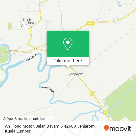 Ah Tiong Motor, Jalan Bayam 5 42600 Jenjarom map