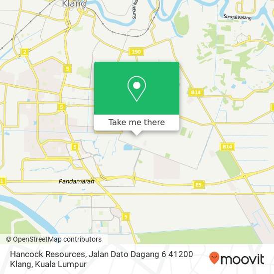 Hancock Resources, Jalan Dato Dagang 6 41200 Klang map