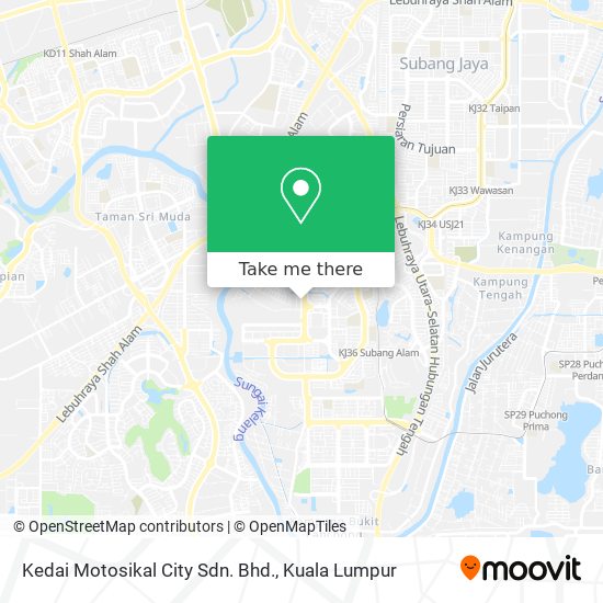 Peta Kedai Motosikal City Sdn. Bhd.