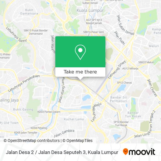 Peta Jalan Desa 2 / Jalan Desa Seputeh 3