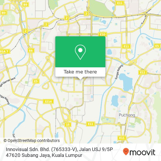 Innovisual Sdn. Bhd. (765333-V), Jalan USJ 9 / 5P 47620 Subang Jaya map