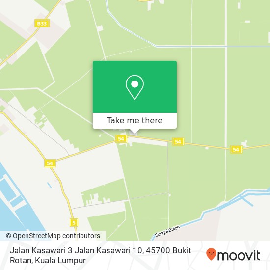 Peta Jalan Kasawari 3 Jalan Kasawari 10, 45700 Bukit Rotan