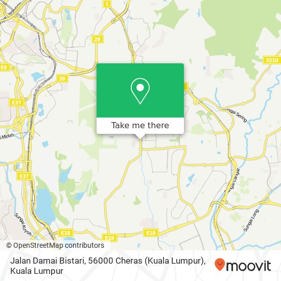 Jalan Damai Bistari, 56000 Cheras (Kuala Lumpur) map